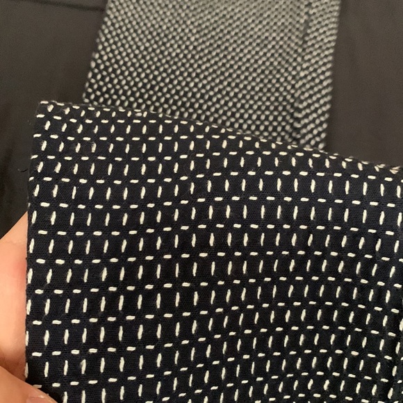 White dotted black semi formal pants - Picture 2 of 8